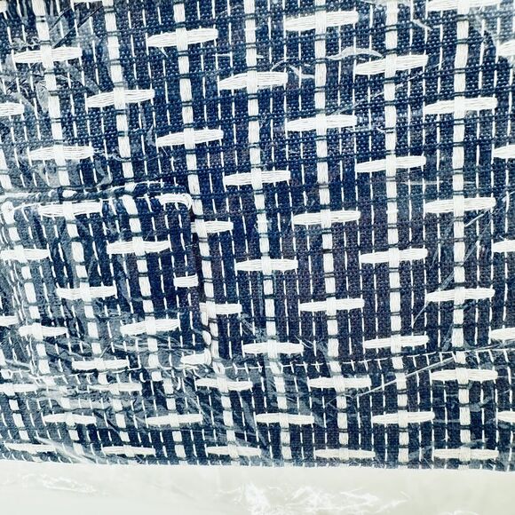 Top‎ Treatment Navy Bedford 58 'x13" One Front Tab Valance Window Curtain New - Picture 4 of 4
